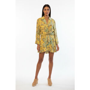 Nic + Zoe 3 Pc. Linen/Silk Jungle Set Size M/L Tiger Banana Print